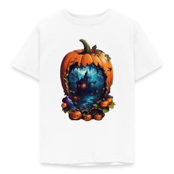 Happy Halloween! - Kinder T-Shirt - Weiß - Vorne - AI Model Kid Male (0cm)