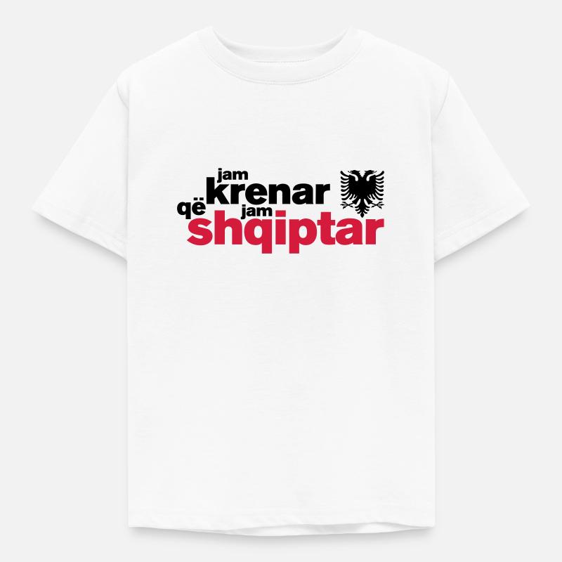 Krenar që jam Shqiptar - Kinder T-Shirt - Weiß