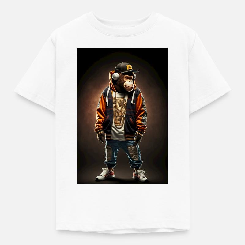 MonkeyBoy - Kinder T-Shirt - Weiß