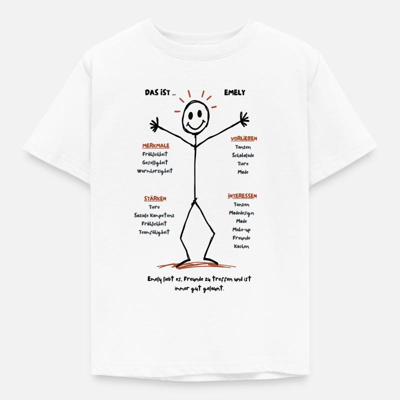 Emelys Lebendige Welt - Kinder T-Shirt - Weiß
