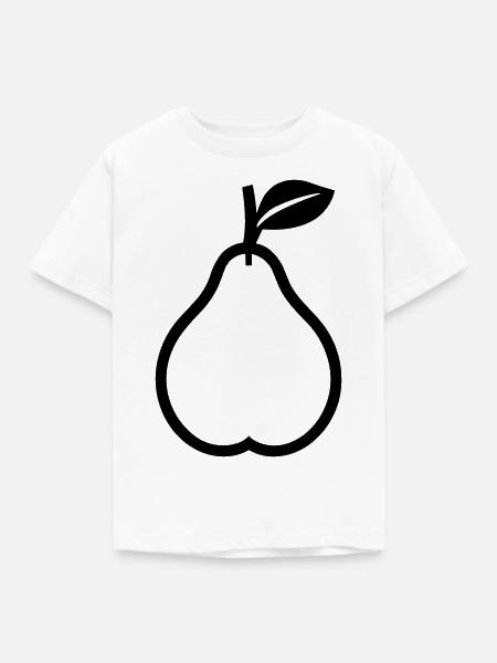 Birne - Kinder T-Shirt - Weiß