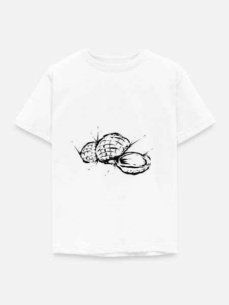 Erdnuss - Kinder T-Shirt - Weiß