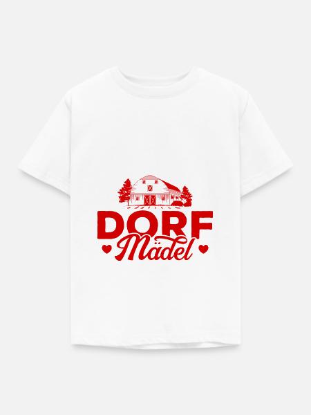 Dorf Mädel - Kinder T-Shirt - Weiß