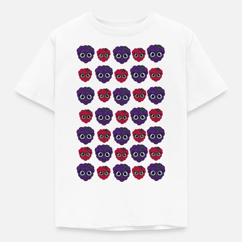 Billy Blackberry und Ruby Raspberry - Kinder T-Shirt - Weiß