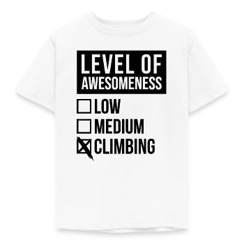 Climbing Climbing Climbing - Kids' T-Shirt - white - Front - AI Model Kid Male (0cm)