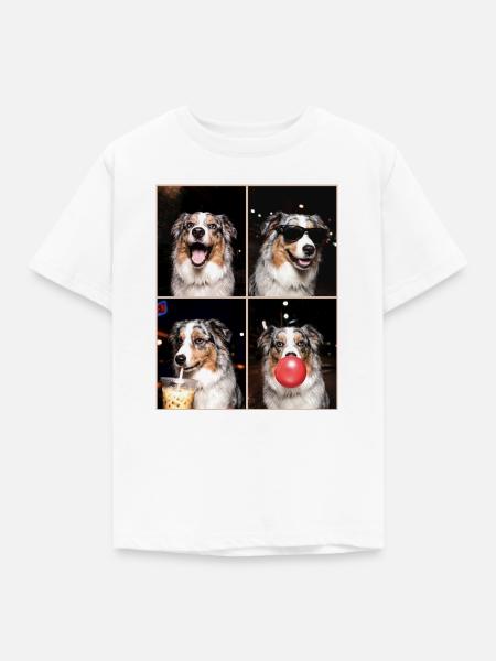 Hunde Australian Shepherd Hund - Kinder T-Shirt - Weiß