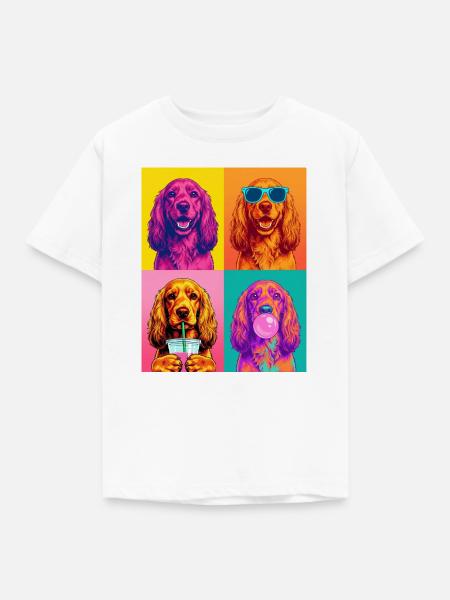 Hunde Cocker Spaniel Hund - Kinder T-Shirt - Weiß