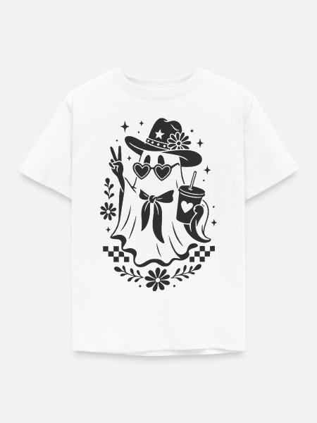 Cowgirl Geist - Kinder T-Shirt - Weiß