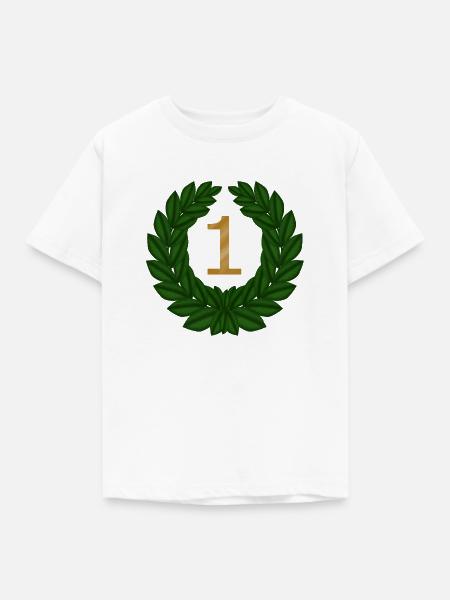 Nr 1 - Kinder T-Shirt - Weiß