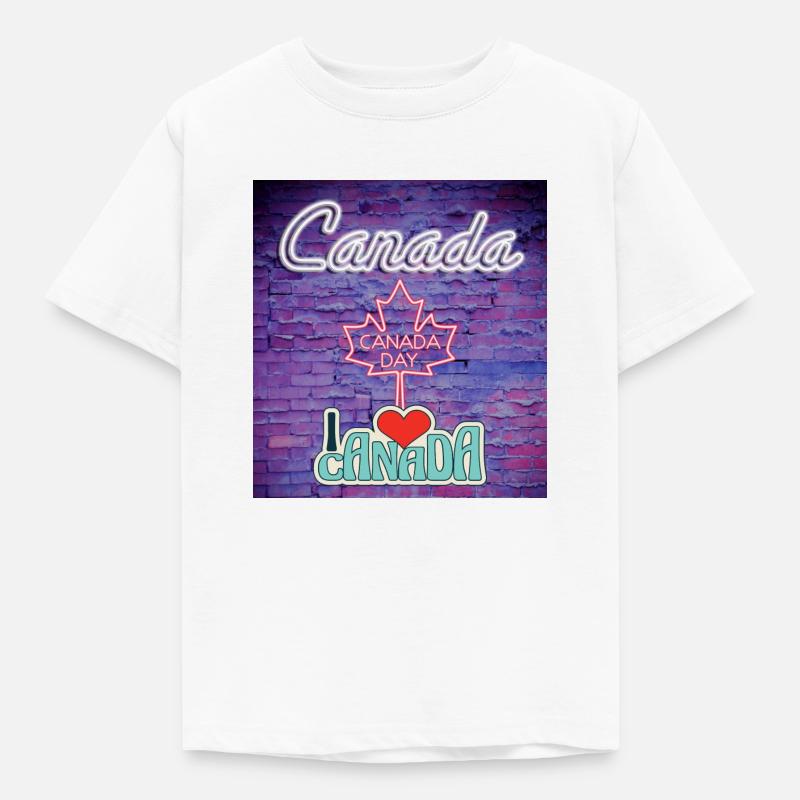 Canada, maple leaf. - Kids' T-Shirt - white