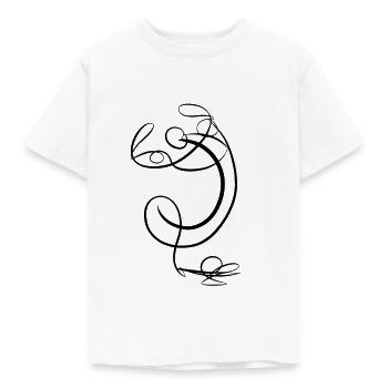 The genie comes out of the magic lamp - Kids' T-Shirt - white - Front - AI Model Kid Male (0cm)