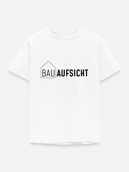 Bauaufsicht - Kinder T-Shirt - Weiß