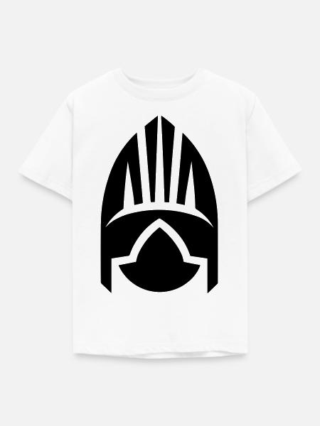 Wikingerhelm Krieger - Kinder T-Shirt - Weiß