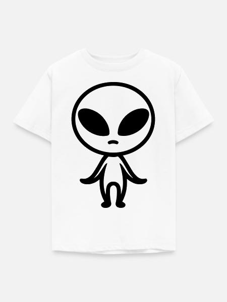 Außerirdischer - Kinder T-Shirt - Weiß