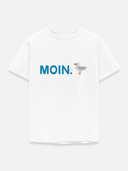 Moin Hamburch! - Kinder T-Shirt - Weiß