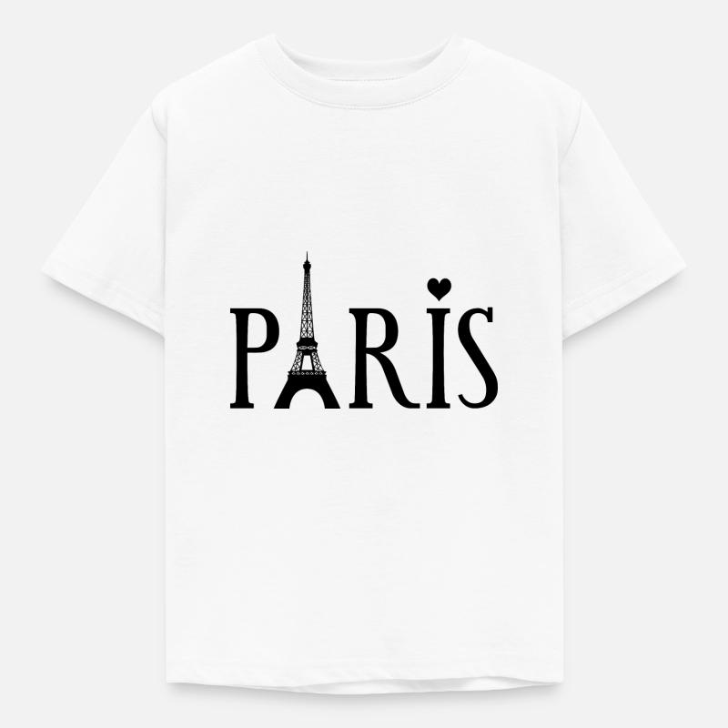 Paris Eiffel Tower - Kids' T-Shirt - white