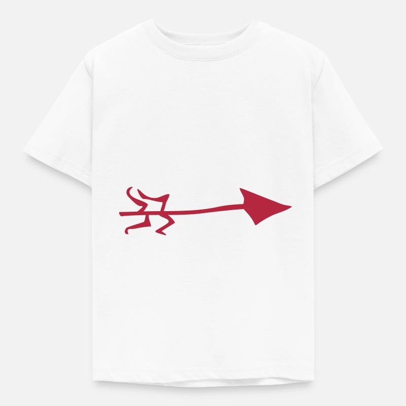 Bogenpfeile Symbol – Pfeil Schießen - Kinder T-Shirt - Weiß