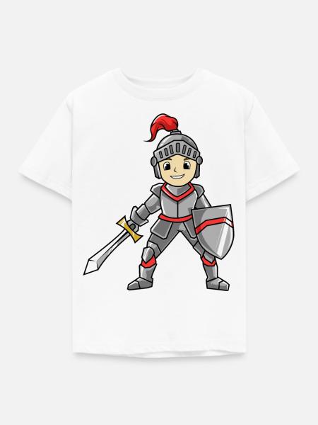 Ritter - Kinder T-Shirt - Weiß