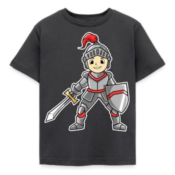 Knight - Kids' T-Shirt - dark grey - Front - AI Model Kid Female (0cm)