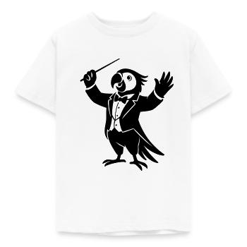 Illustration de perroquet conducteur - T-shirt Enfant - blanc - Devant - AI Model Kid Male (0cm)