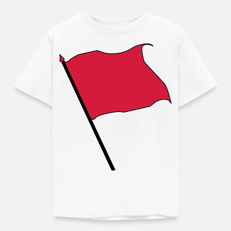 drapeau rouge - T-shirt Enfant - blanc