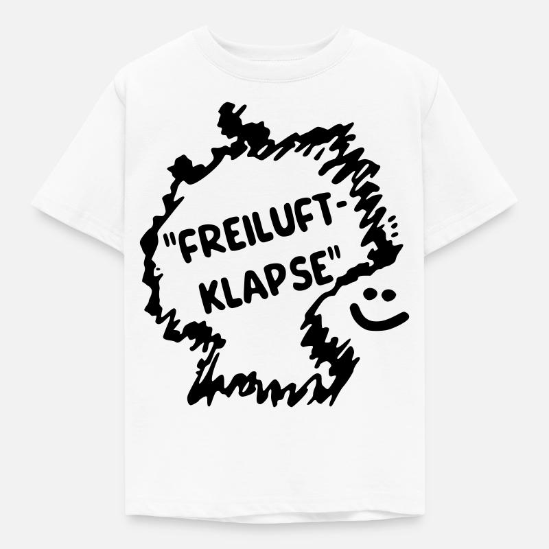 Freiluft Klapse - Kinder T-Shirt - Weiß