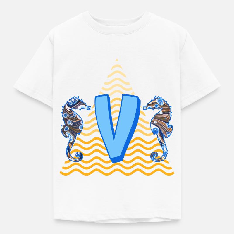 seepferdchen e 262 v - Kinder T-Shirt - Weiß