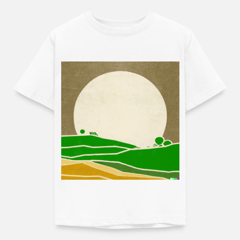 Rétro Coucher de soleil - T-shirt Enfant - blanc