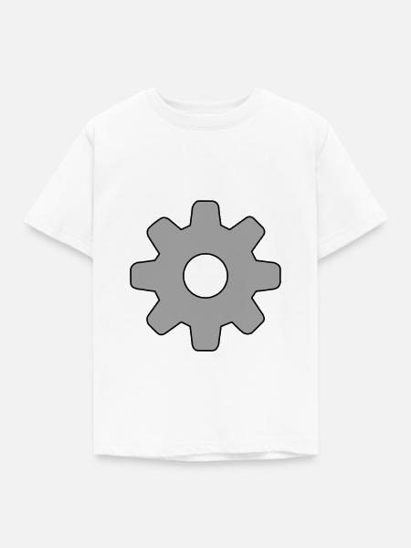 Kleines Zahnrad - Kinder T-Shirt - Weiß
