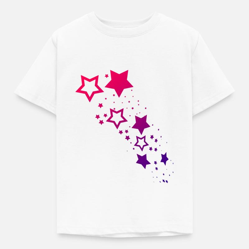 Sternenregen - Kinder T-Shirt - Weiß