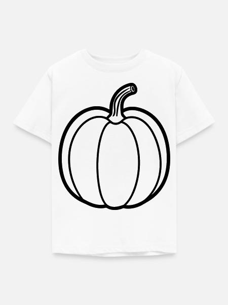 Kürbis - Kinder T-Shirt - Weiß