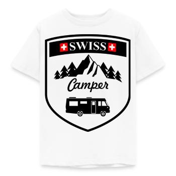 Integral Swiss camper black - Kids' T-Shirt - white - Front - AI Model Kid Male (0cm)
