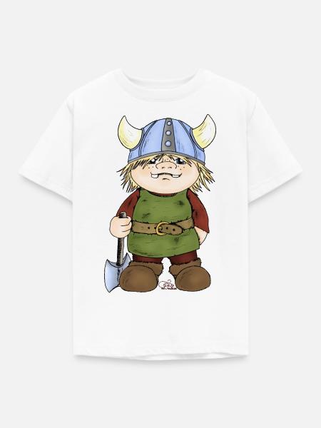 Erik, der kleine Wikinger - Kinder T-Shirt - Weiß