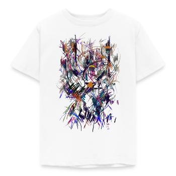 abstrakt kunst - Kinder T-Shirt - Weiß - Vorne - AI Model Kid Male (0cm)