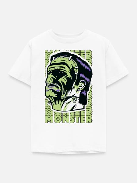 Universal Monsters Frankenstein - Kinder T-Shirt - Weiß