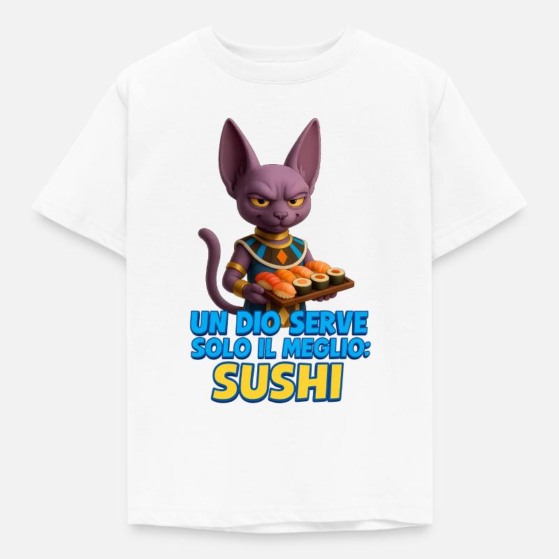 Un_Dio_e_il_Sushi_Perfetto - T-shirt Enfant - blanc
