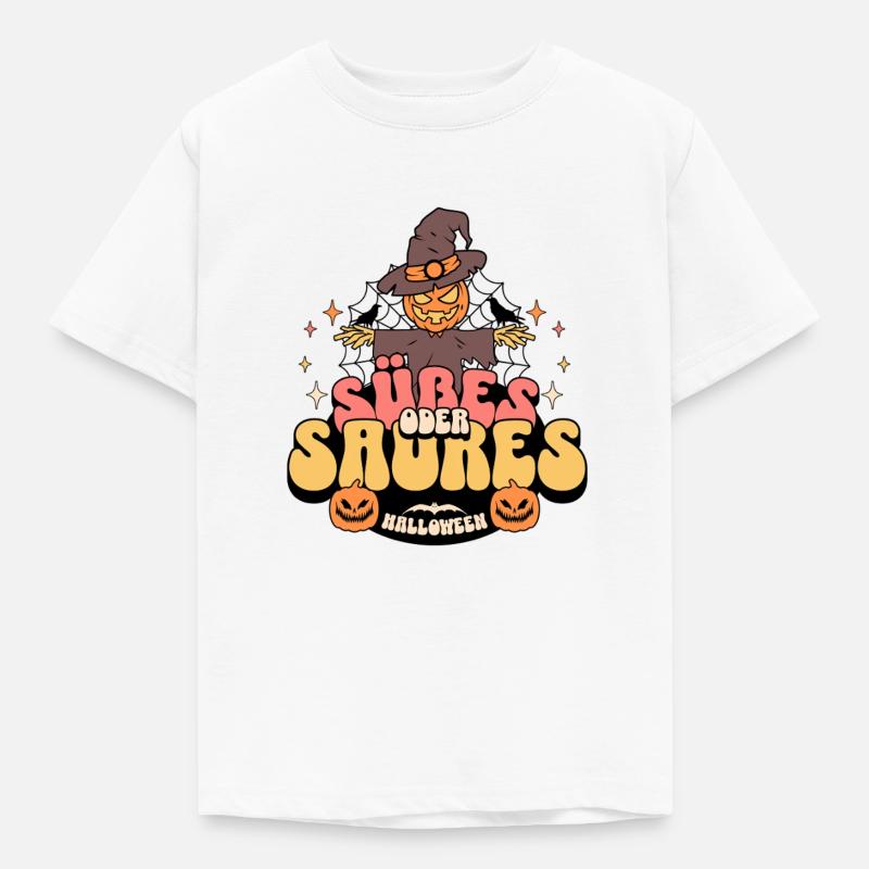 Süßes oder Saures - Kinder T-Shirt - Weiß