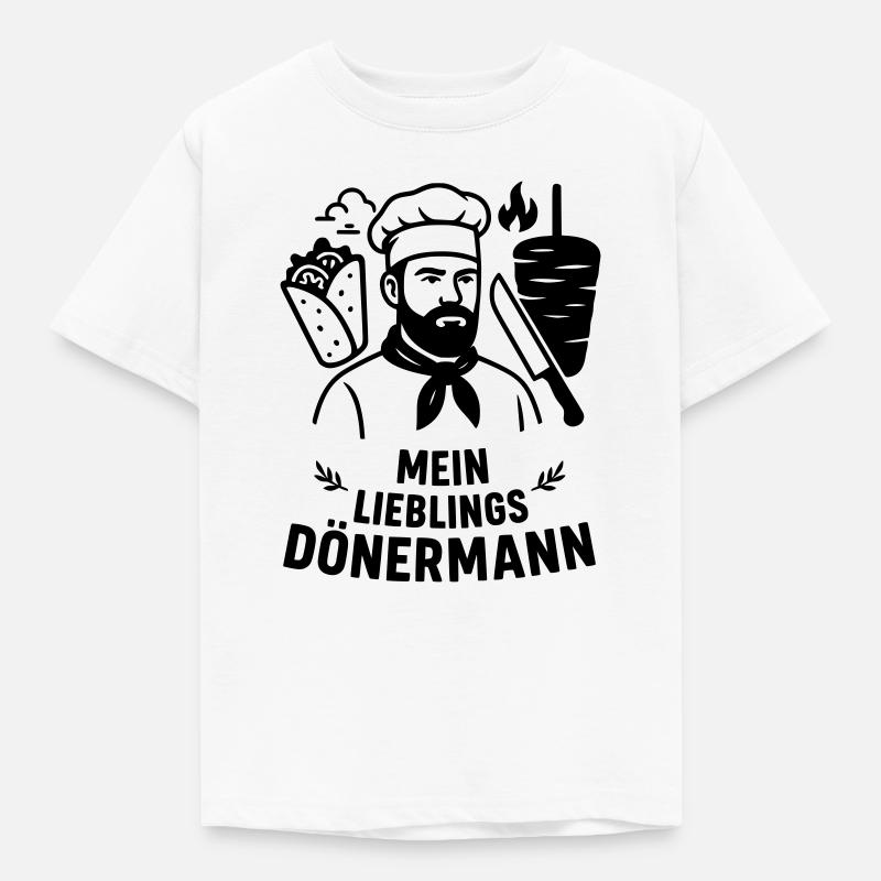 Kebab préféré - T-shirt Enfant - blanc