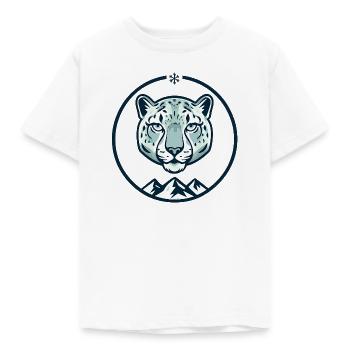 Berg-Schneeleopard - Kinder T-Shirt - Weiß - Vorne - AI Model Kid Male (0cm)