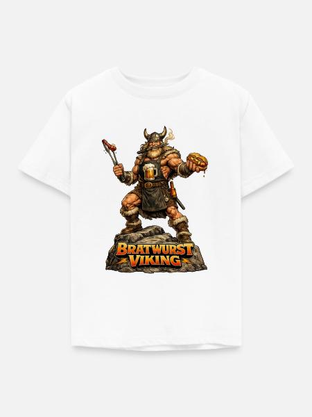 Bratwurst Viking - Kinder T-Shirt - Weiß