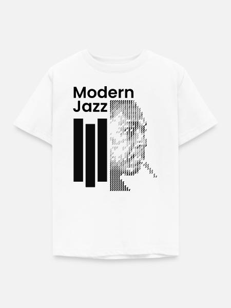 Moderne Jazz-Ikone - Kinder T-Shirt - Weiß