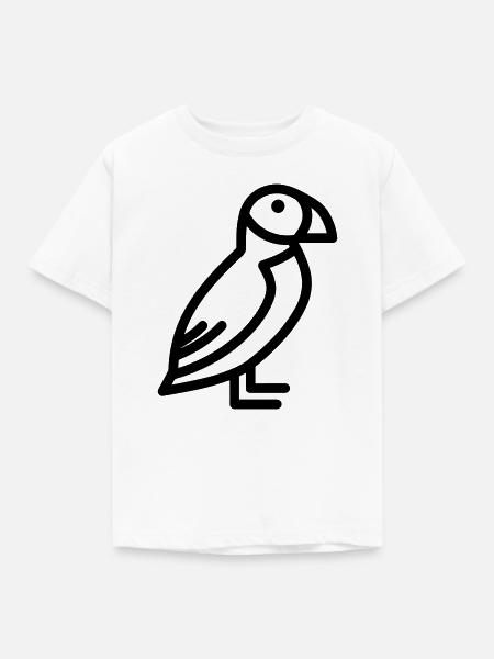 Papageitaucher-Seevogel - Kinder T-Shirt - Weiß