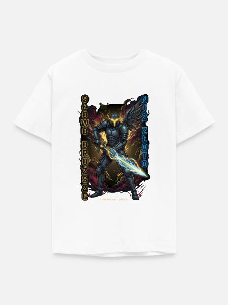 Cyber-Ritter-Ehre - Kinder T-Shirt - Weiß