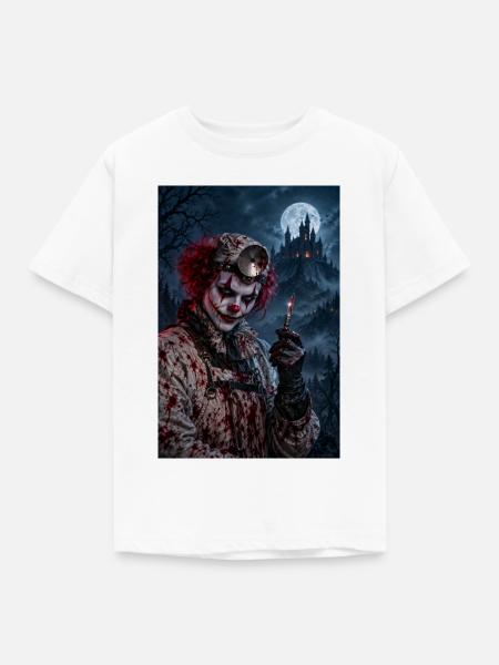 Unheimlicher Clown-Chirurg – Halloween-Horror - Kinder T-Shirt - Weiß