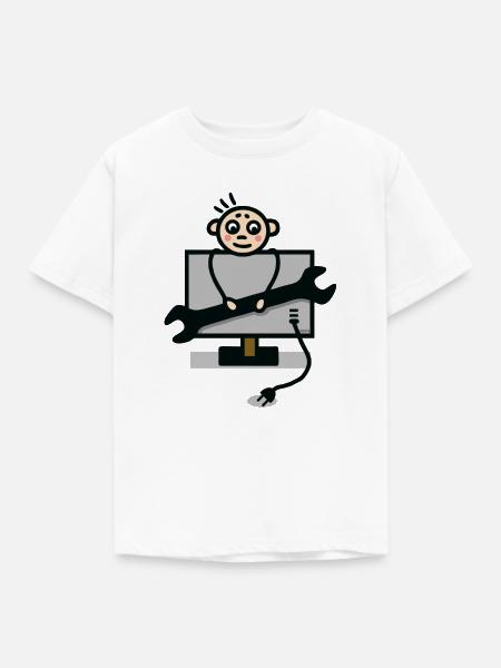 Fernsehtechniker - Kinder T-Shirt - Weiß