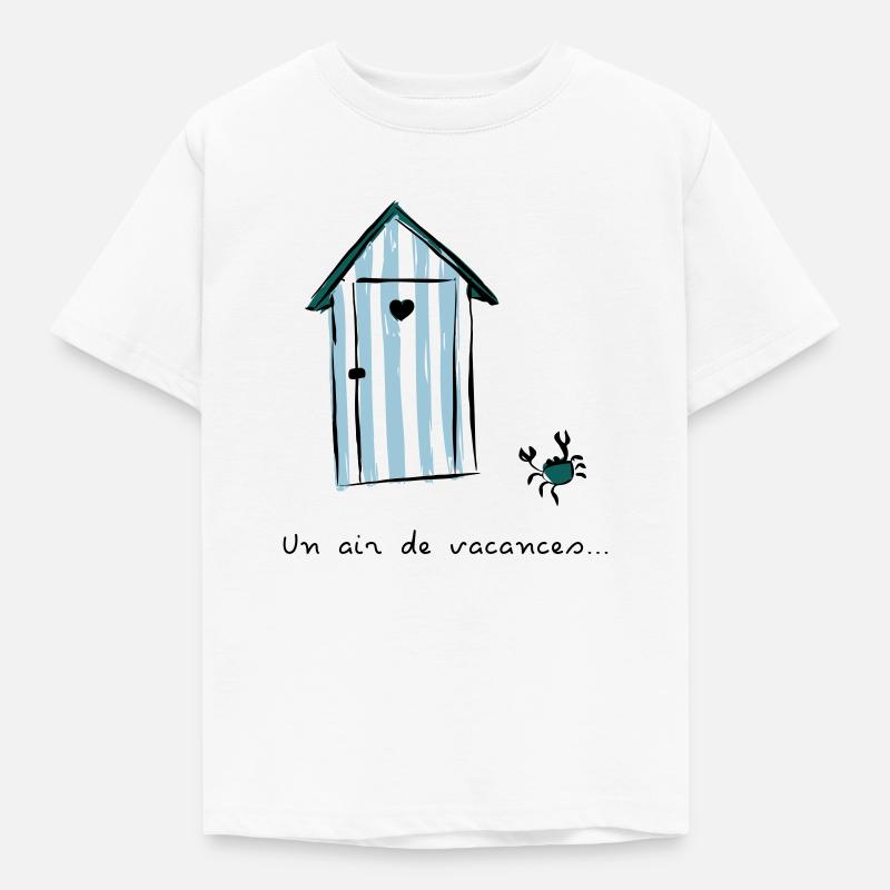 Cabine de plage - T-shirt Enfant - blanc