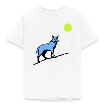 wolf mond - Kinder T-Shirt - Weiß - Vorne - AI Model Kid Male (0cm)