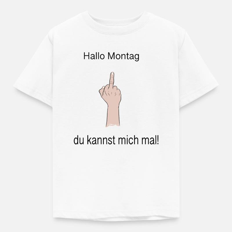 Hello Monday - Kids' T-Shirt - white