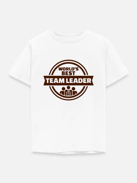 Teamleiter - Kinder T-Shirt - Weiß