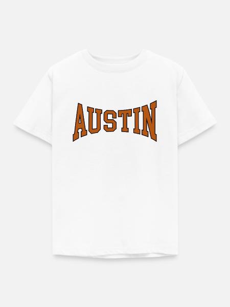 Austin - Kinder T-Shirt - Weiß